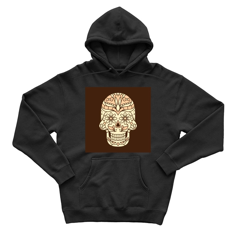 Crâne de sucre floral décoratif Homme Sweat à capuche