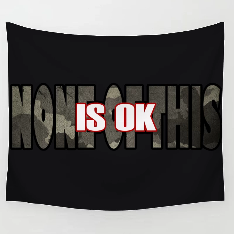 Protest Message Graphic Tapestry