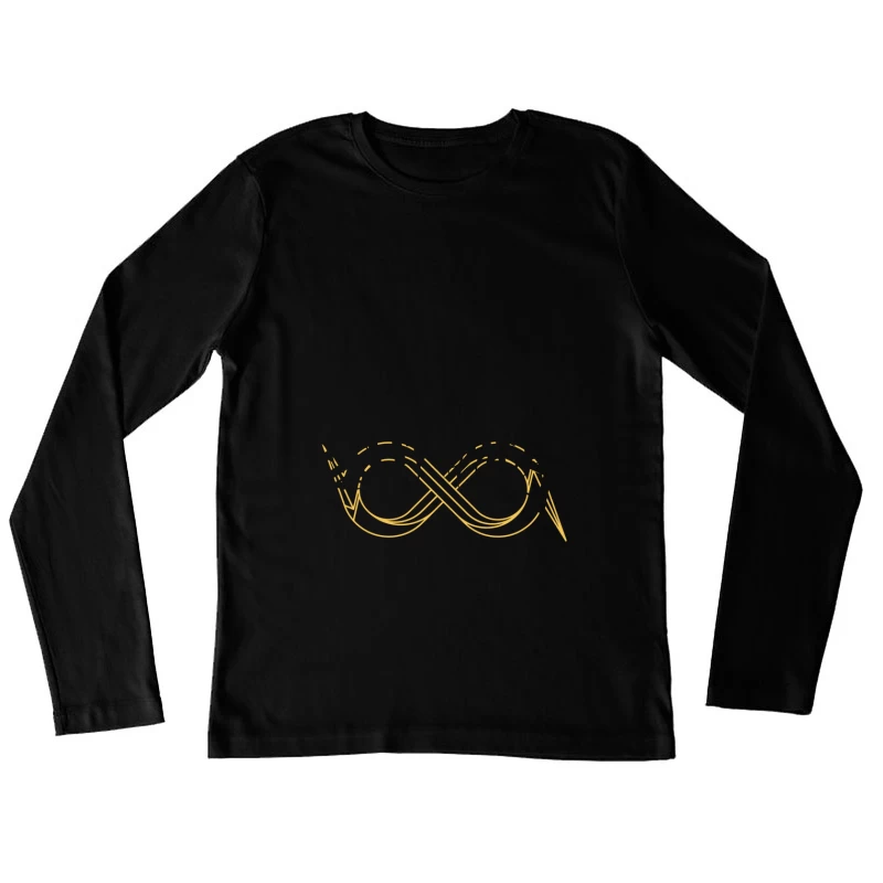Künstlerisches Unendlichkeitssymbol Damen Langarm T-Shirt