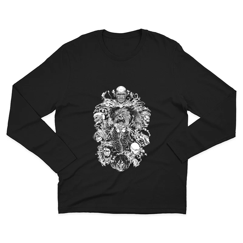 Black & white design Male Long Sleeve T-Shirt