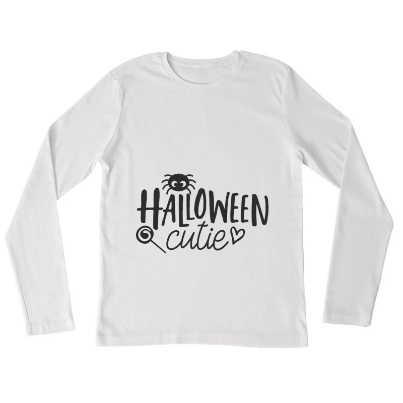 Design Halloween mignon avec une araignée Femme Manches Longues T-Shirt