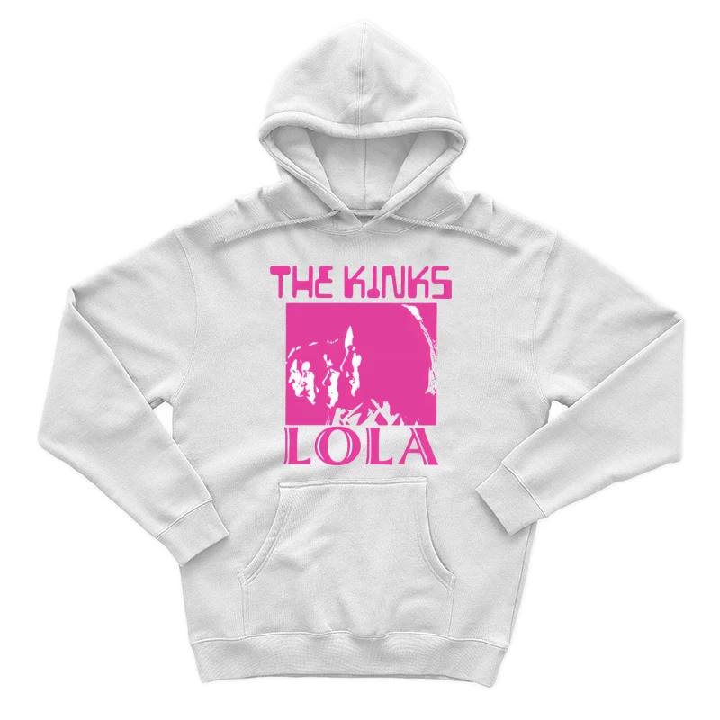 The Kinks 'Lola' Pink Album Cover Art Male Pullover Hoodie