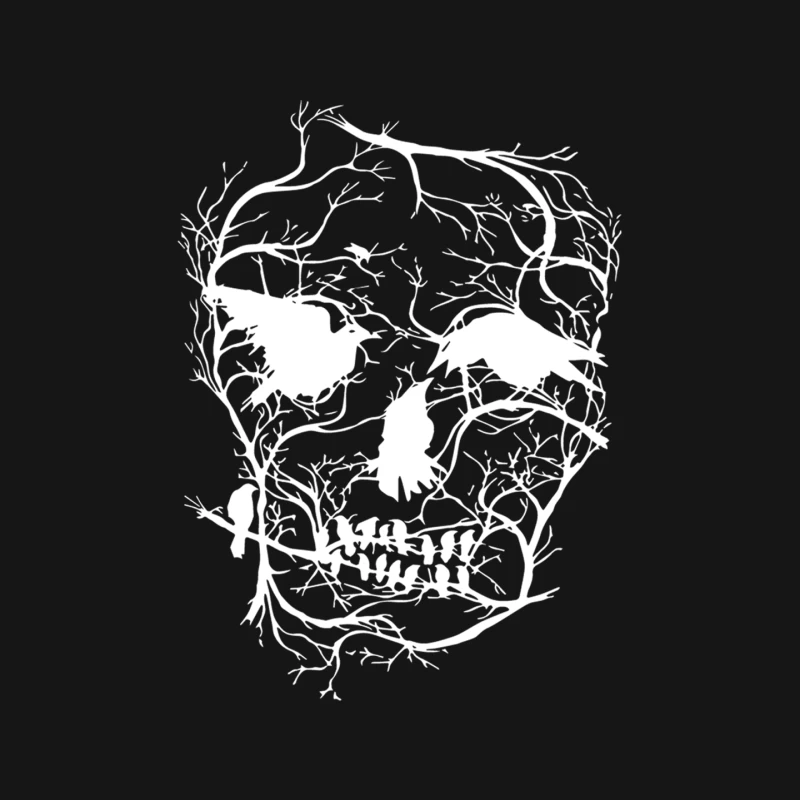 Death Skull Tree Bird Banksy Street Art Graffiti Stencil Mouse Pad