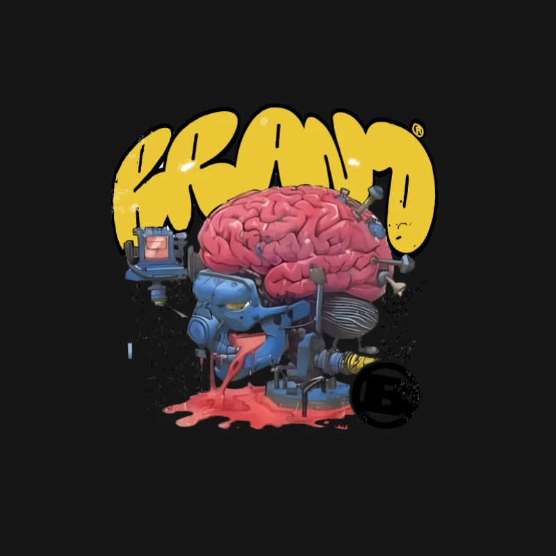 Œuvre d'art de cerveau futuriste Femme Manches Longues T-Shirt
