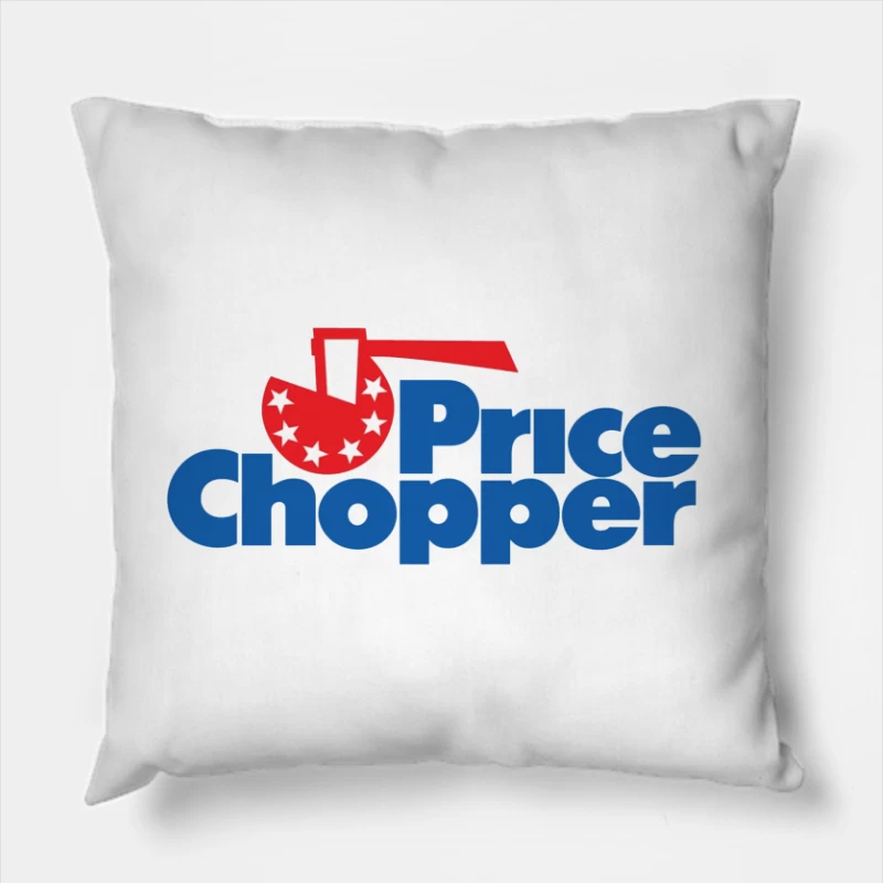 Price Chopper Supermarket Retail Logo Design Throw Pillow