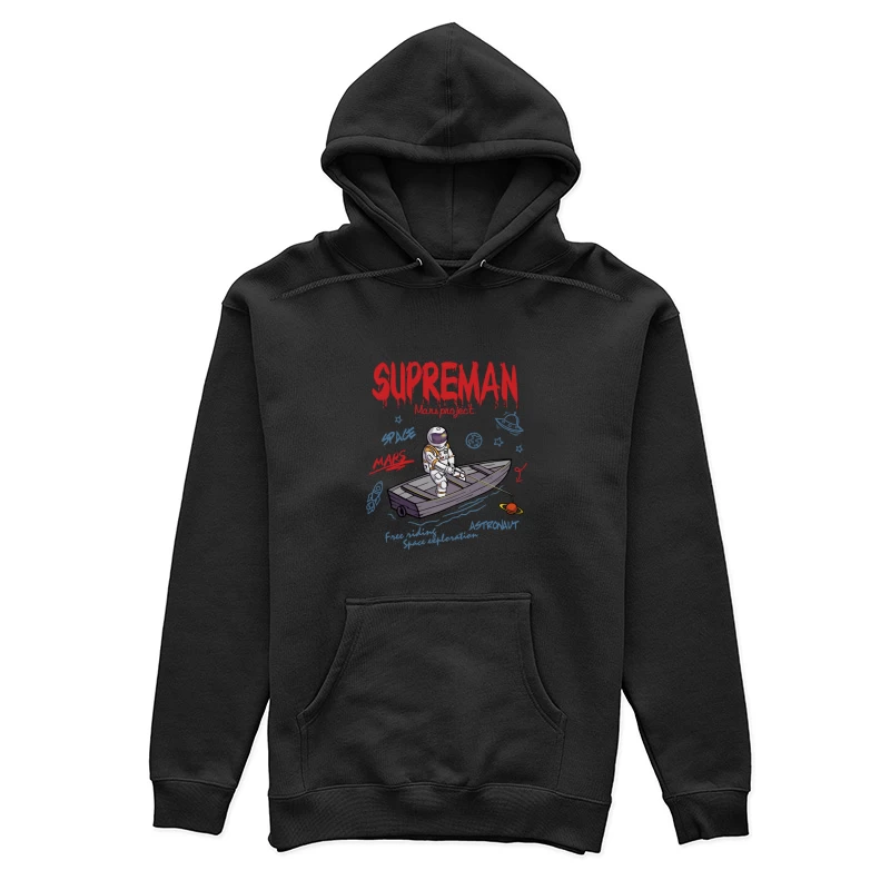 Astronaut angelt auf Mars Damen Pullover Hoodie