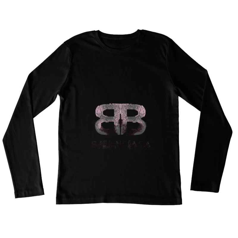 Balenciaga modernes Logo-Design Damen Langarm T-Shirt