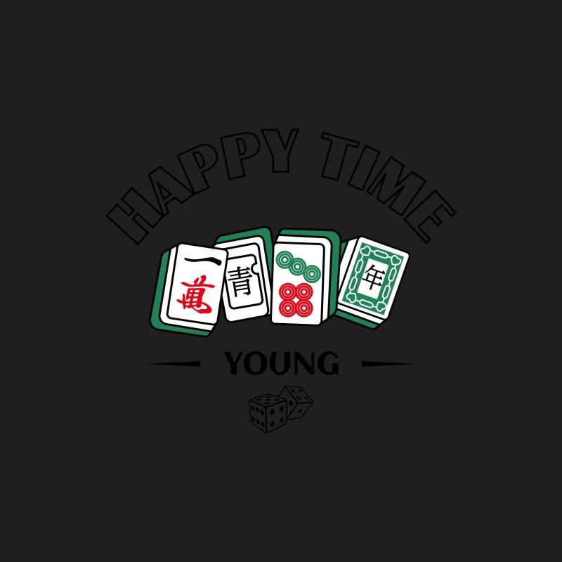 Mahjong Spielsteine Illustration Herren Tanktops