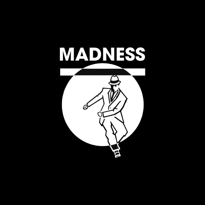 Ska Dance Madness Silhouette Logo Mouse Pad