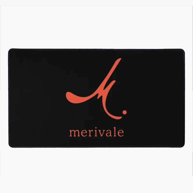 Merivale Hospitality Group Minimalist Red Logo Design Desk Mat