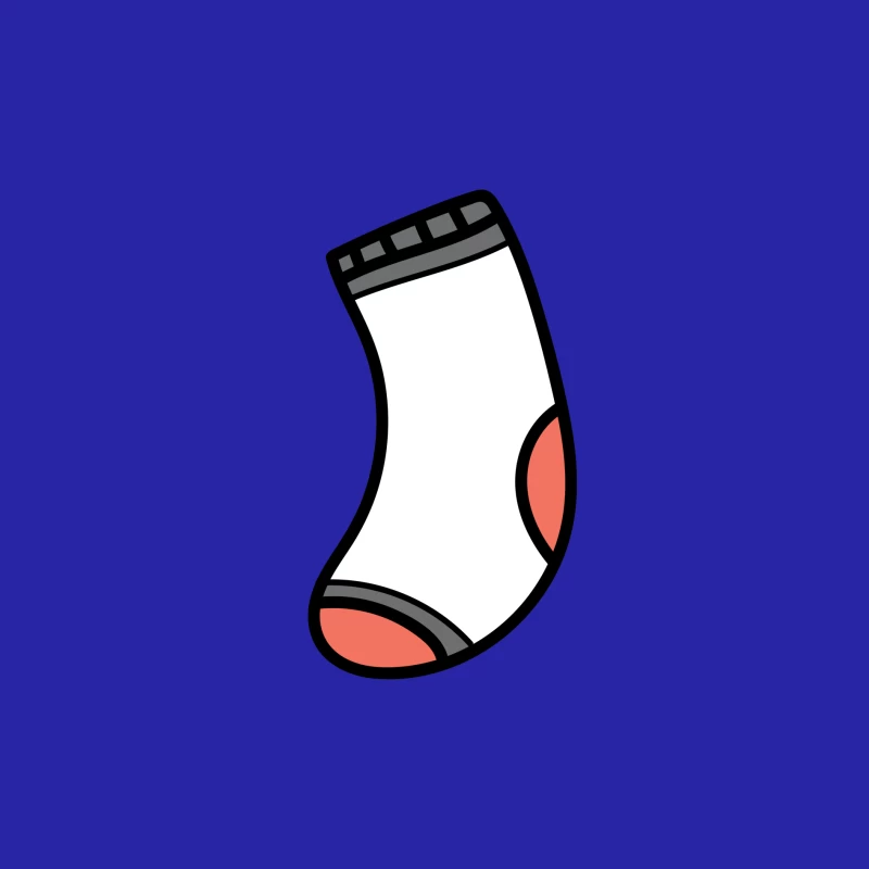 Chaussette blanche avec motifs colorés Homme Débardeur