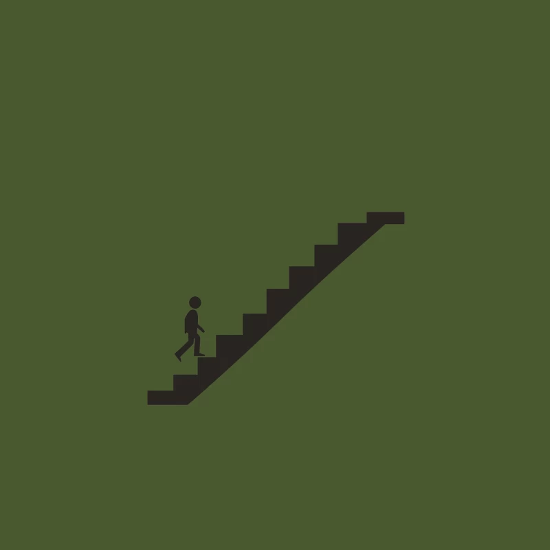 Ascending Steps: A Journey of Progress Baseball Cap