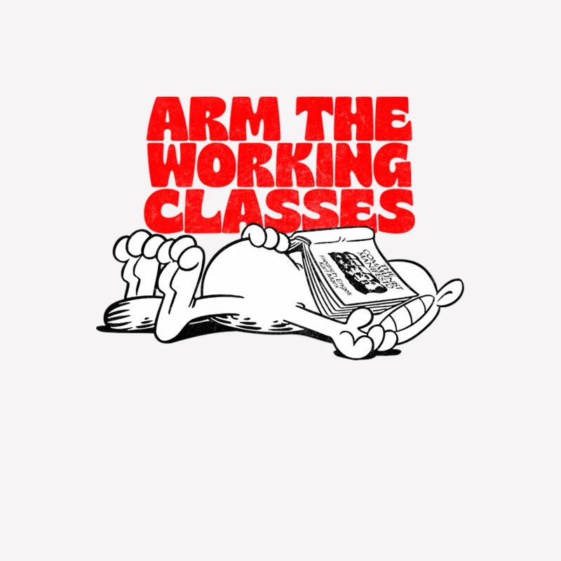 Arm The Working Classes  Garfield Communist Meme Design Male T-Shirt