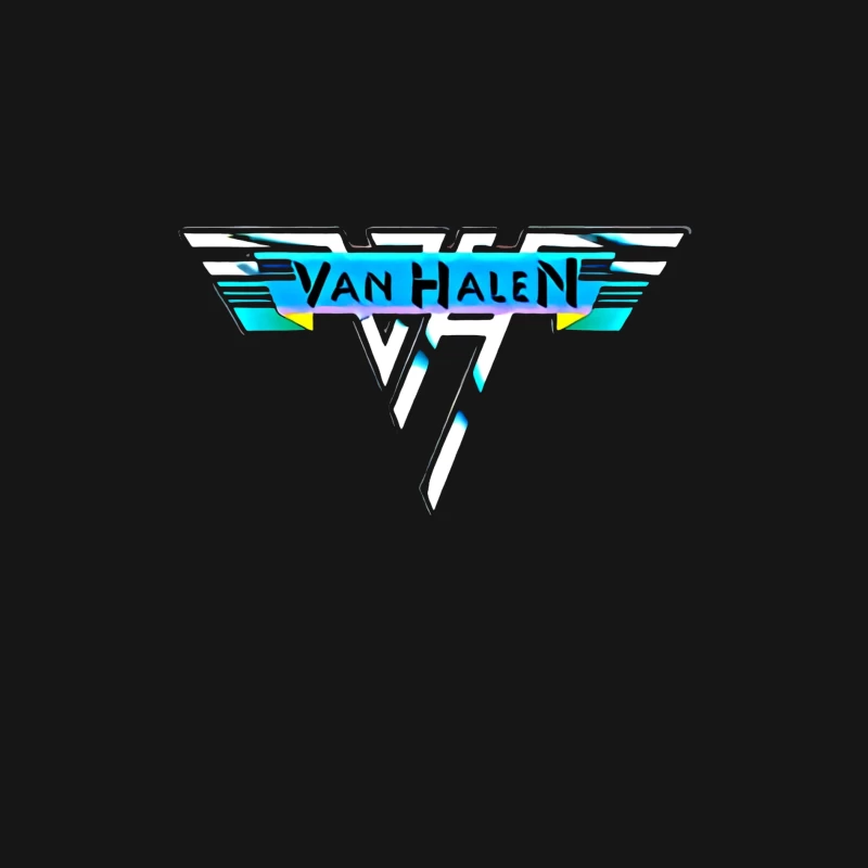 Van Halen Classic Band Logo in Retro 80s Style Male Long Sleeve T-Shirt