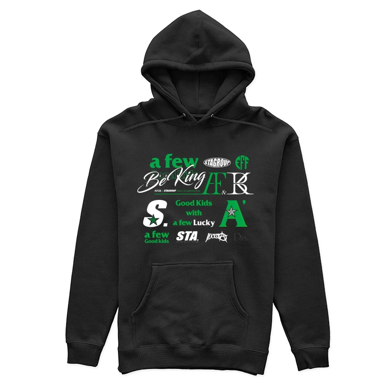 Ein kreativer Mix aus Schriftarten und Slogans Damen Pullover Hoodie