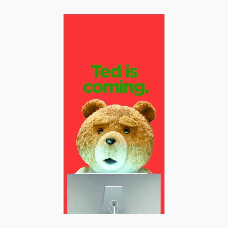 Teddy Bear's Comedic Return: Ted is Plugging In iPhone Case
