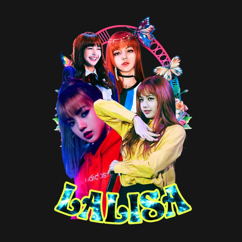Collage of a K-Pop Female Artist Female Long Sleeve T-Shirt
