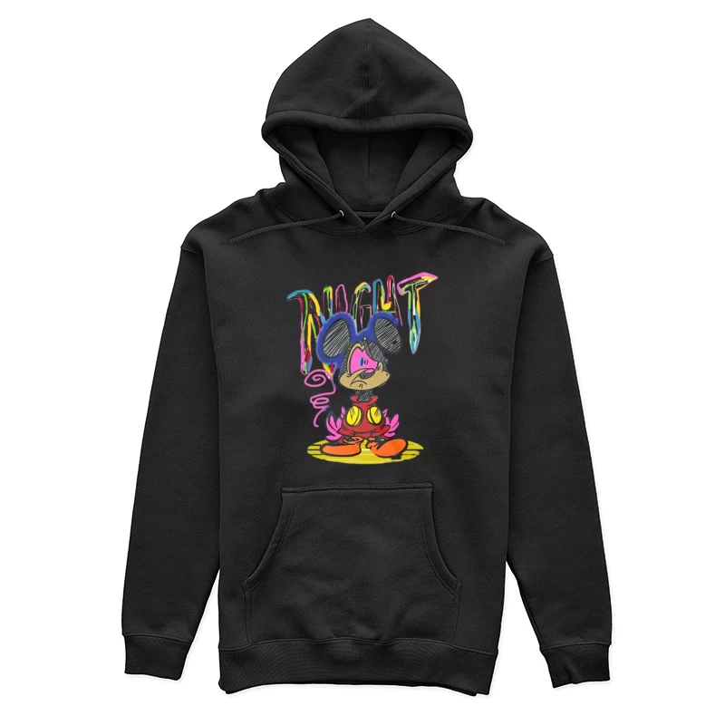 Bunter Comic-Nachtstil Damen Pullover Hoodie