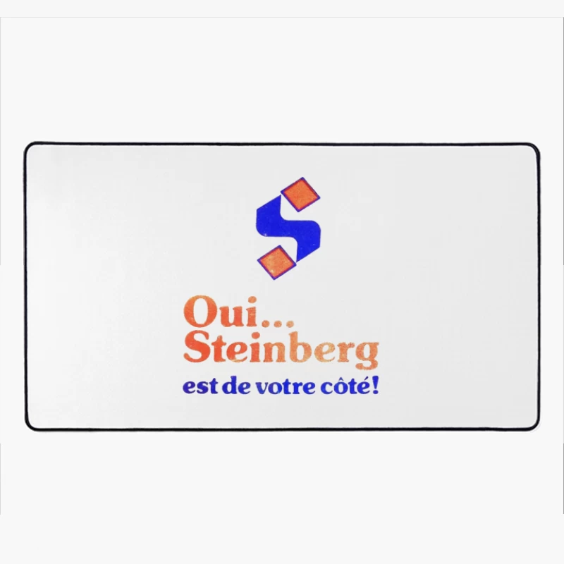 Vintage French Political Campaign Logo for Steinberg Desk Mat