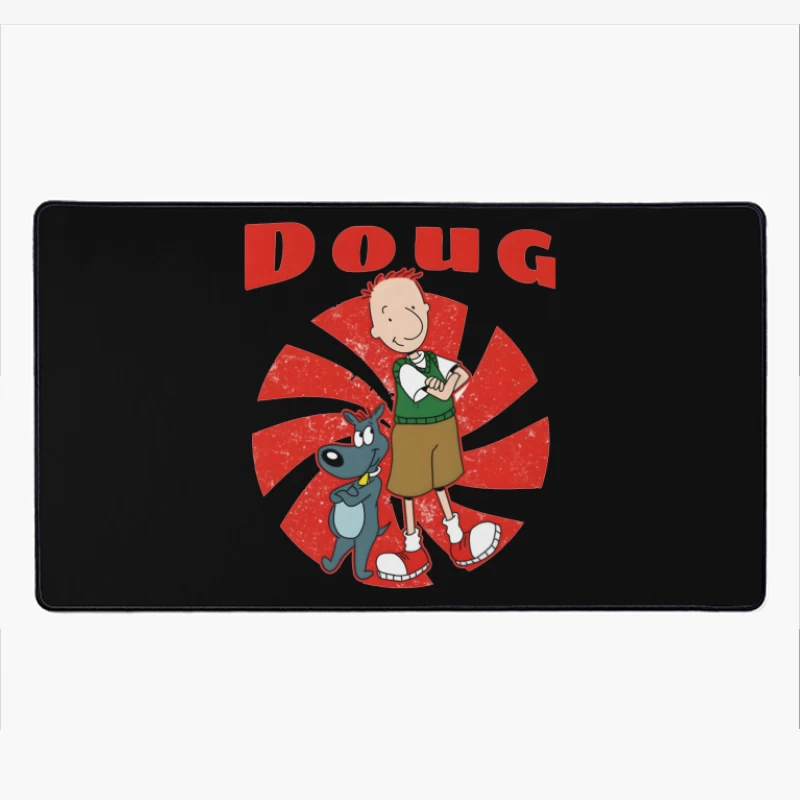 Doug and Porkchop: Classic Nickelodeon Cartoon Characters Desk Mat