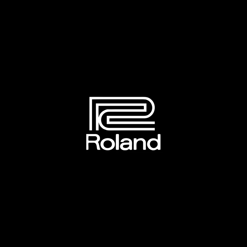 Roland Musical Equipment Brand Logo Outline iPhone Case