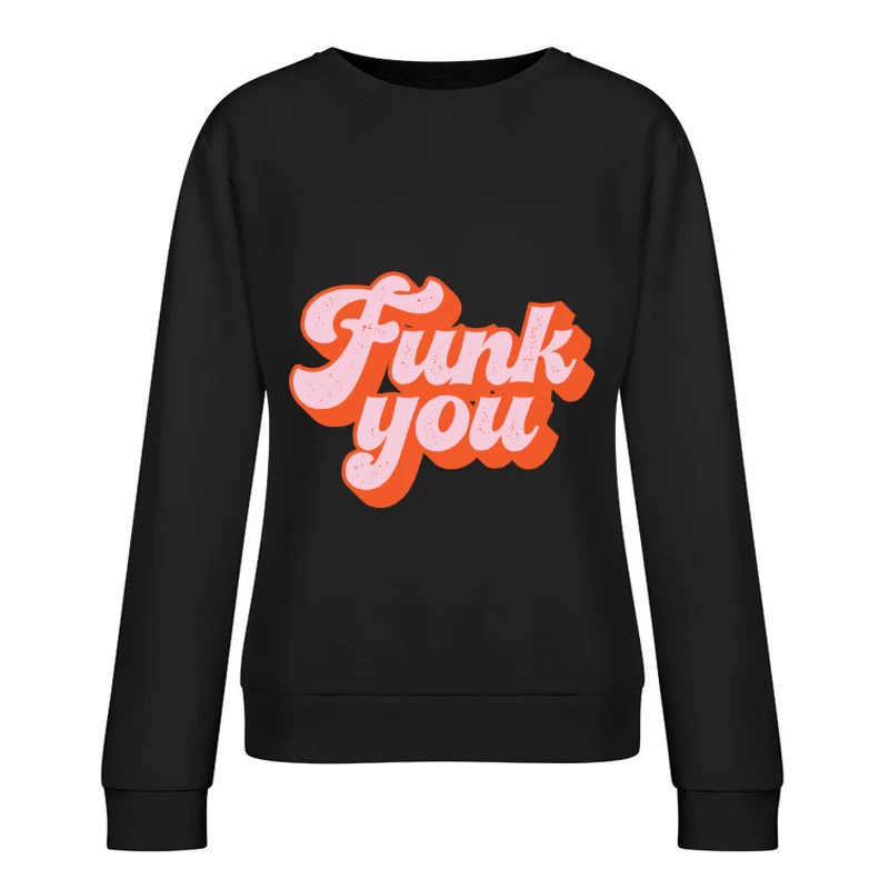 Retro Funk Grafik Damen Pullover Sweatshirt