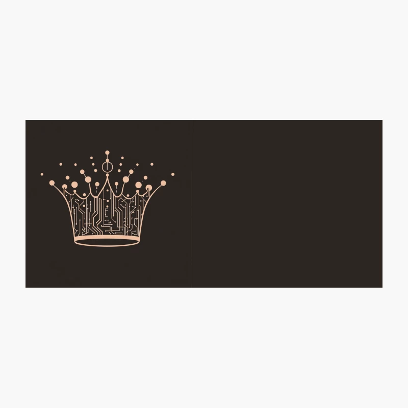 Digital Circuit Crown: Merging Technology and Royalty Coffee Mug