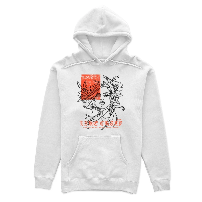 Affiche Vintage Florale Art Femme Sweat à capuche