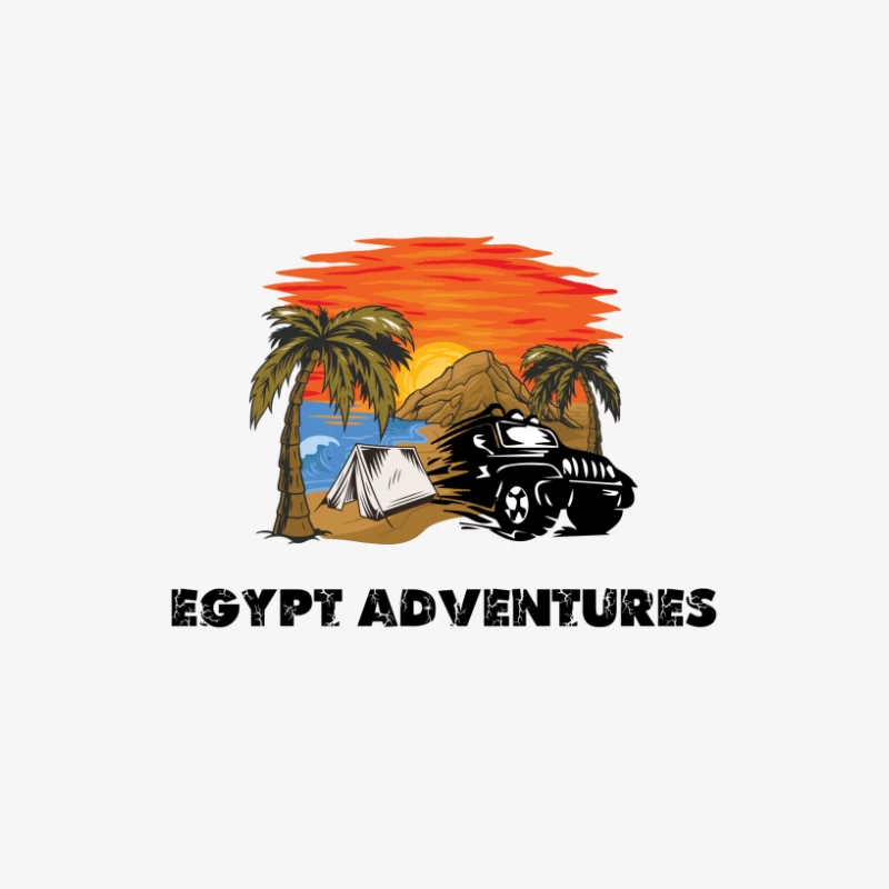 Ägypten-Abenteuer bei Sonnenuntergang Herren Langarm T-Shirt