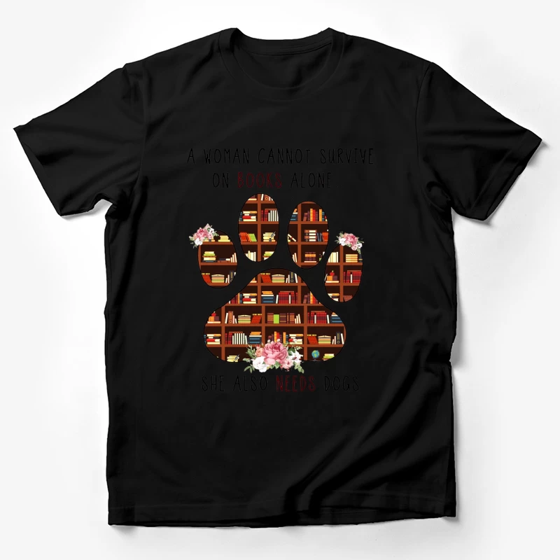 Livres et chiens : essentiels pour les femmes Homme T-Shirt