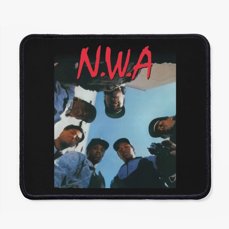 N.W.A Group Circle Low-Angle Photo Against Blue Sky Mouse Pad