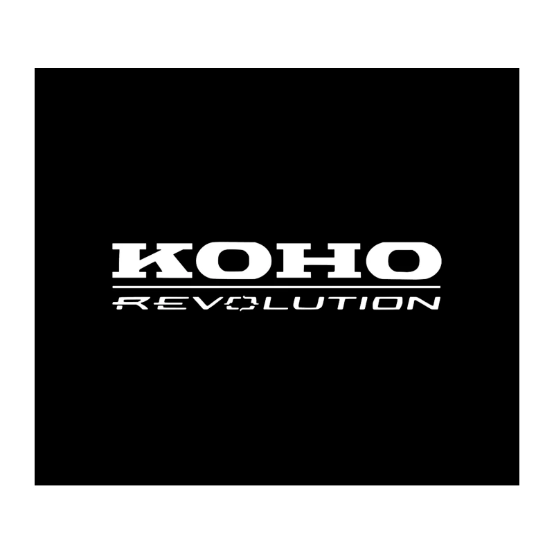 KOHO Revolution White Text Logo Tapestry