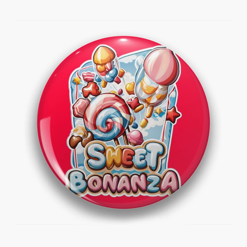 Sweet Bonanza Candy Game Logo Pin