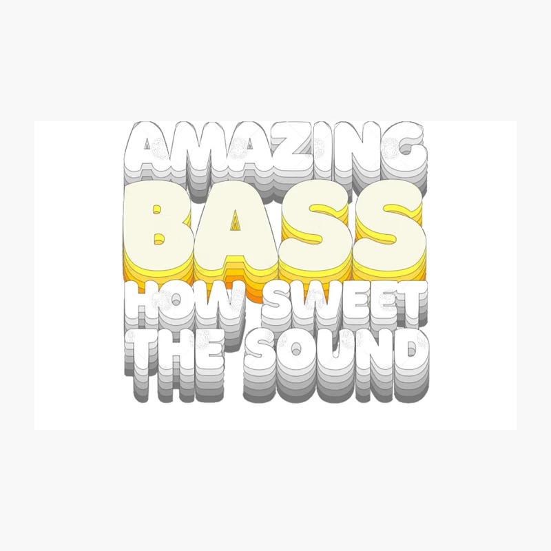 Amazing Bass How Sweet The Sound  Humorous Bassist Typography Design Travel Mug