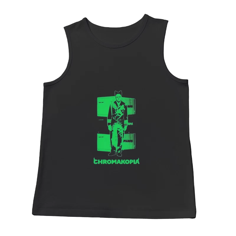 chromakopia Green Minimalist Urban Graphic Design Illustration Male Tank Top