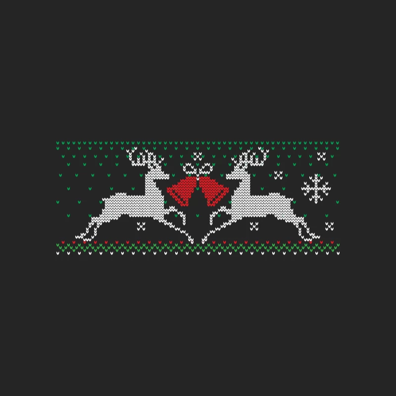 Pull de Noël avec rennes et cloches Homme Sweat-shirt à enfiler