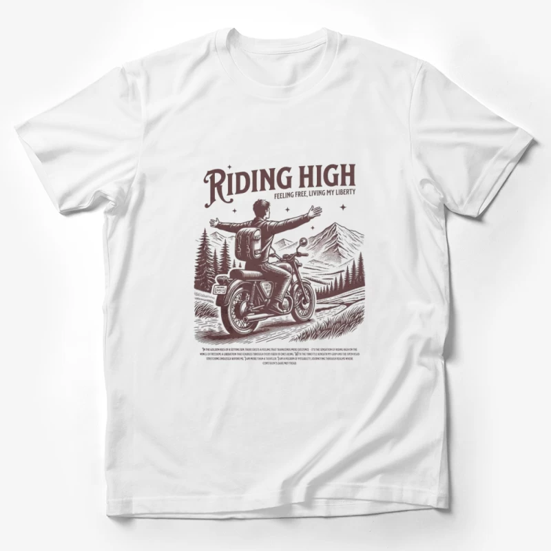 Faire de la moto en montagne Homme T-Shirt