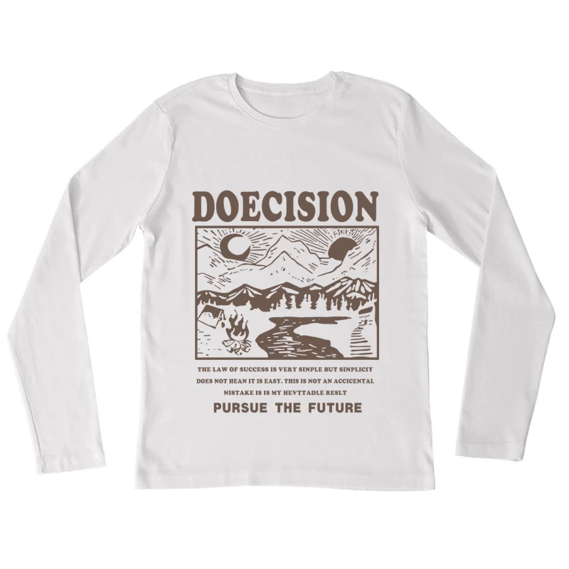 Natur, Berge und Erfolg Damen Langarm T-Shirt