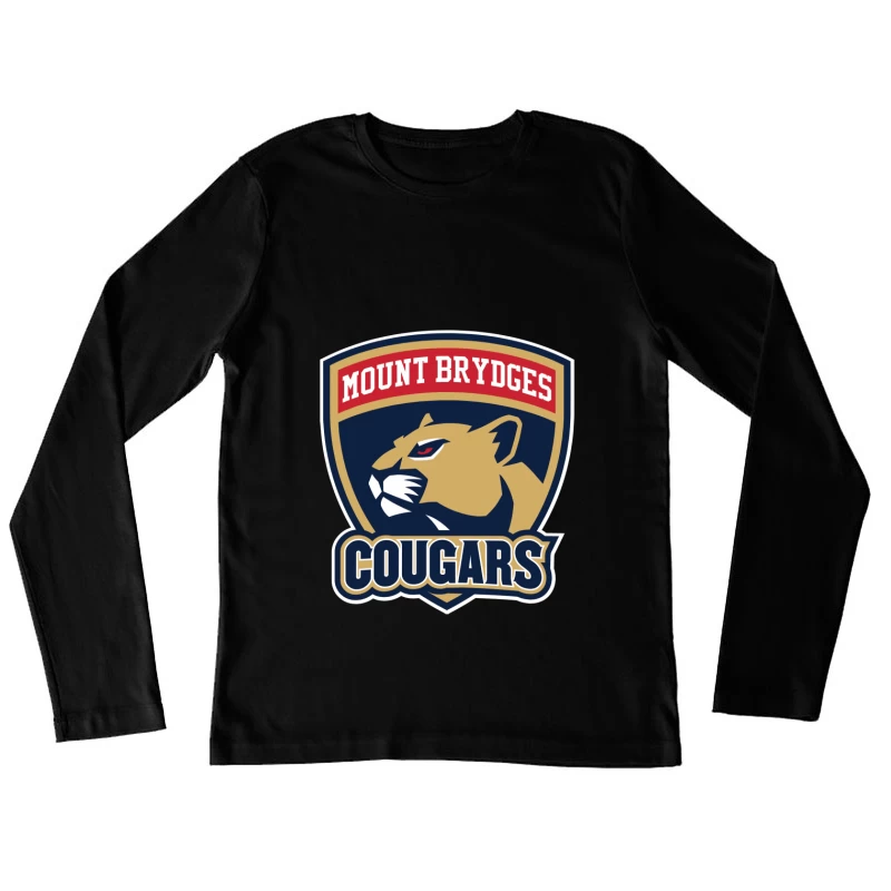 Mount Brydges Cougars Team Sports Logo Female Long Sleeve T-Shirt