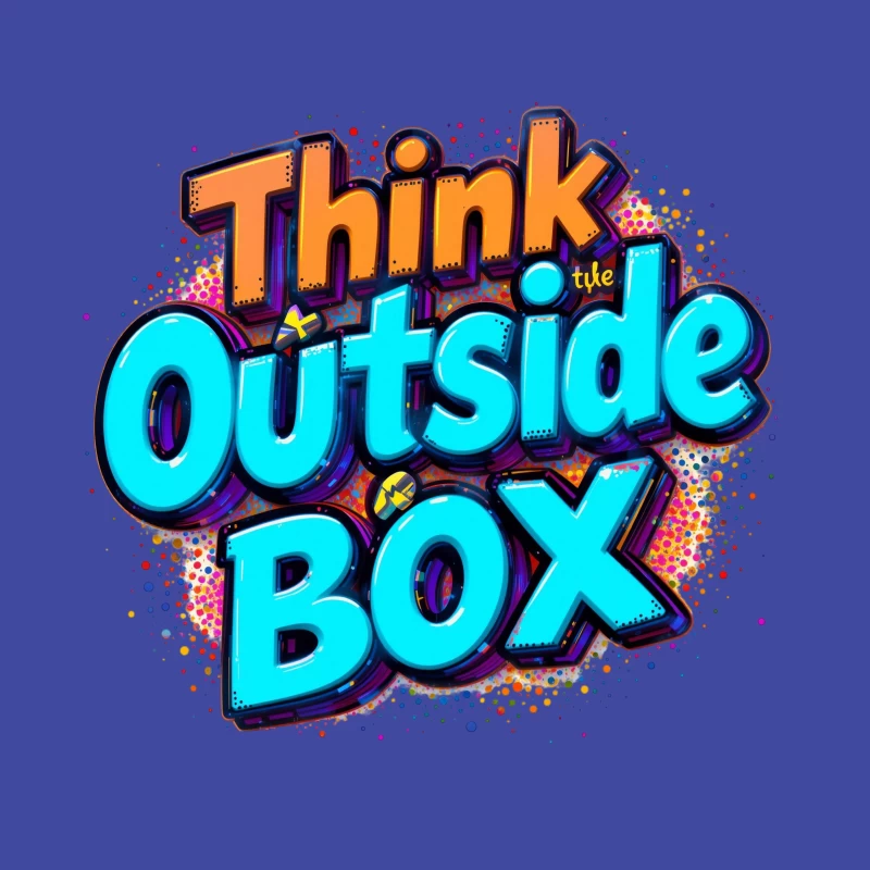 Think Outside the Box: A Creative and Inspirational Design Throw Pillow