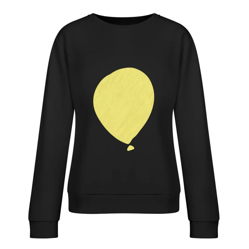Ballon jaune simple Femme Sweat-shirt à enfiler