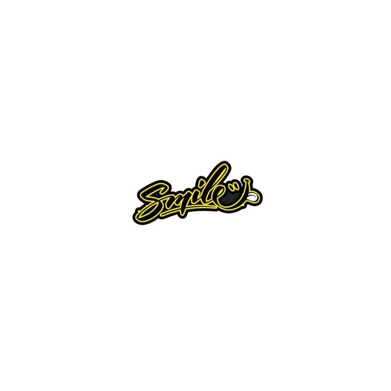 Modern Graffiti Art Design Featuring "Smile" iPhone Case