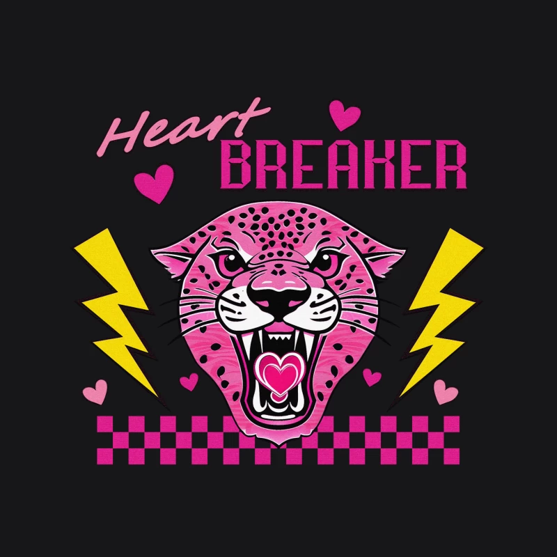Herzbrecher Panther Design Herren Pullover Hoodie