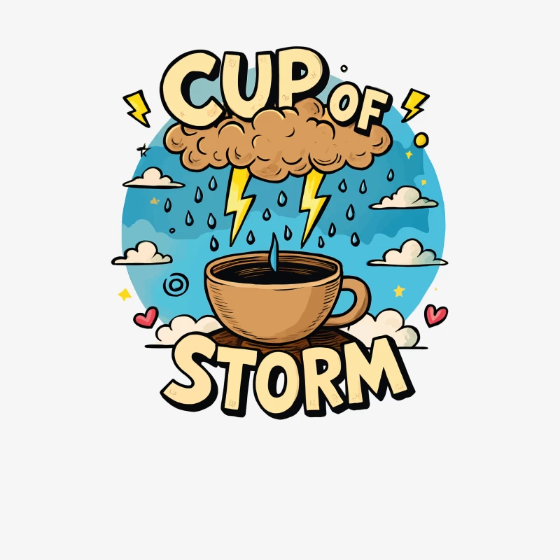 Cup of Storm – Whimsical Pixel Art with Lightning Charm! Male Long Sleeve T-Shirt