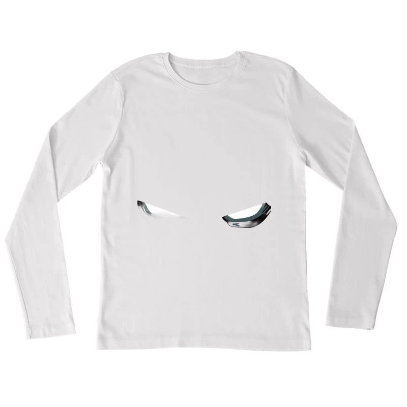 Dunkle, bedrohliche Augen-Design Damen Langarm T-Shirt