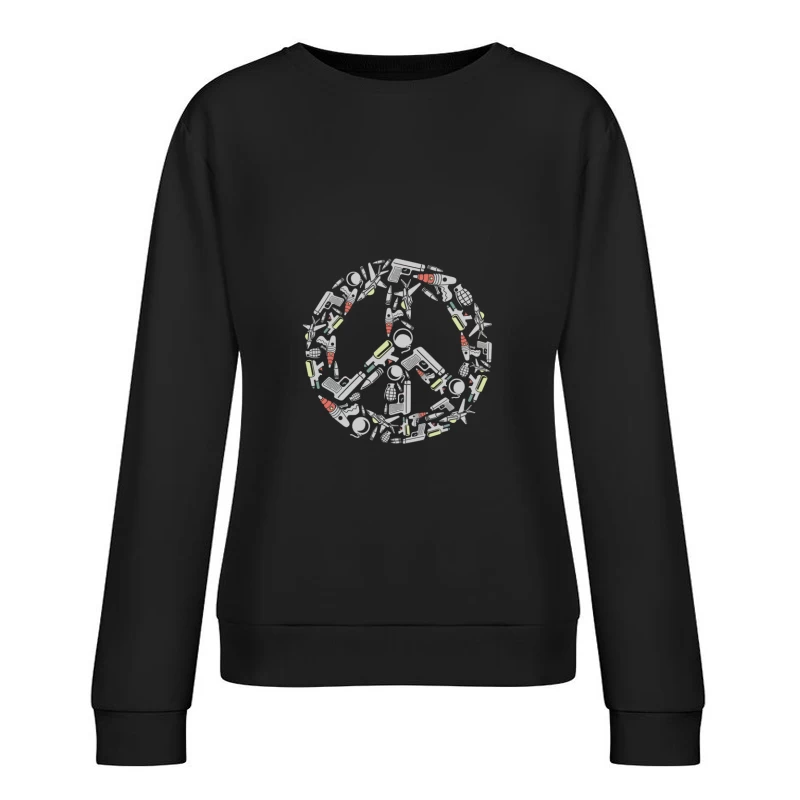 Symbole de paix en armes Femme Sweat-shirt à enfiler