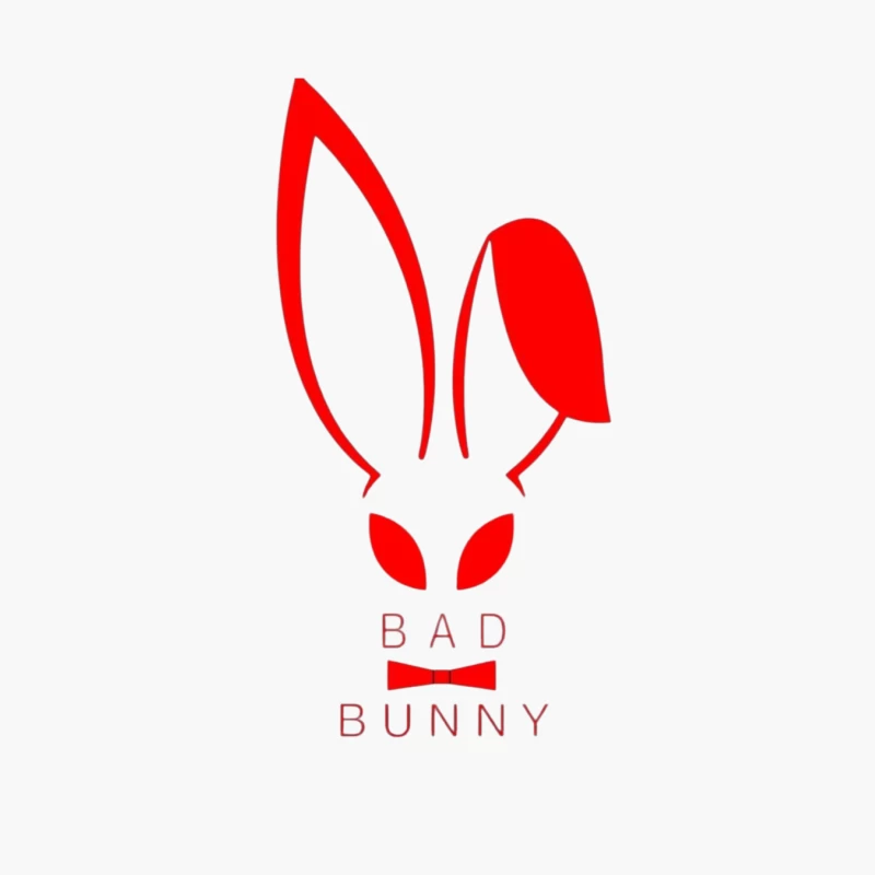 Bad Bunny Logo Cotton Tote Bag