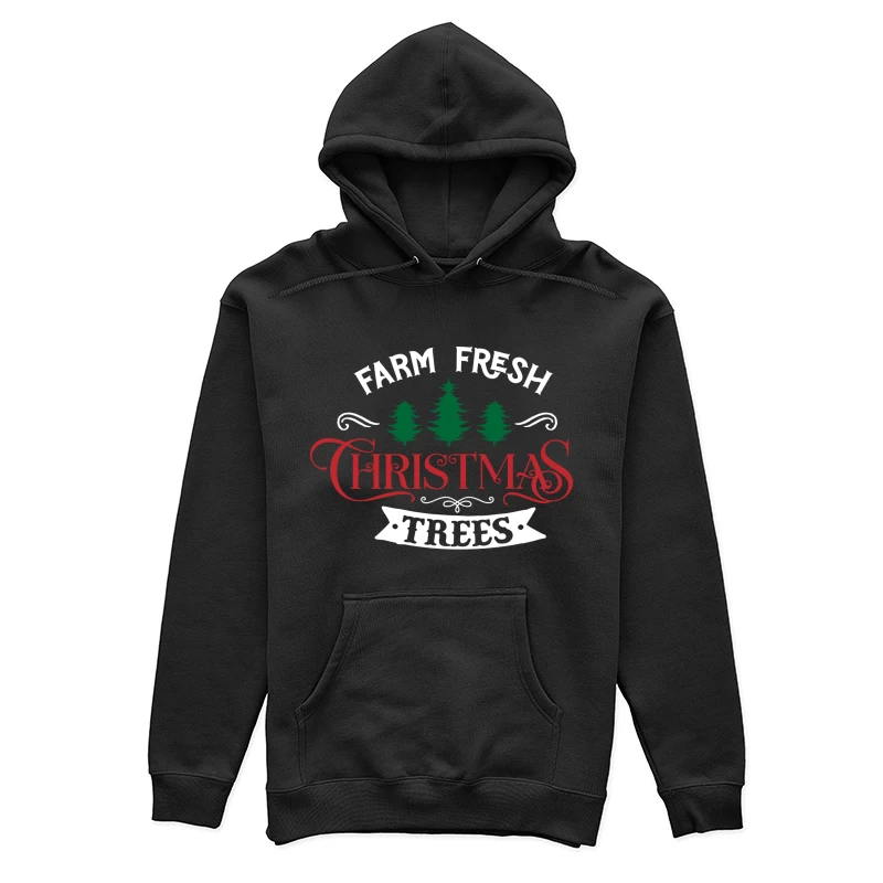 Affiche de vente de sapins de Noël frais de la ferme Femme Sweat à capuche