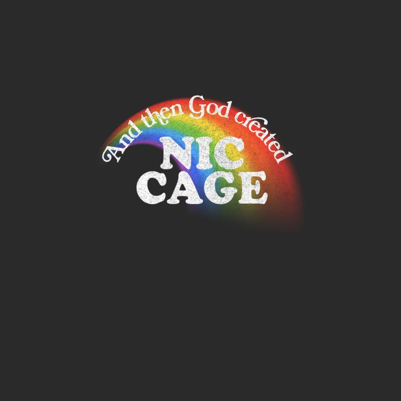 And Then God Created Nic Cage  Retro Fan Art Design Baseball Cap