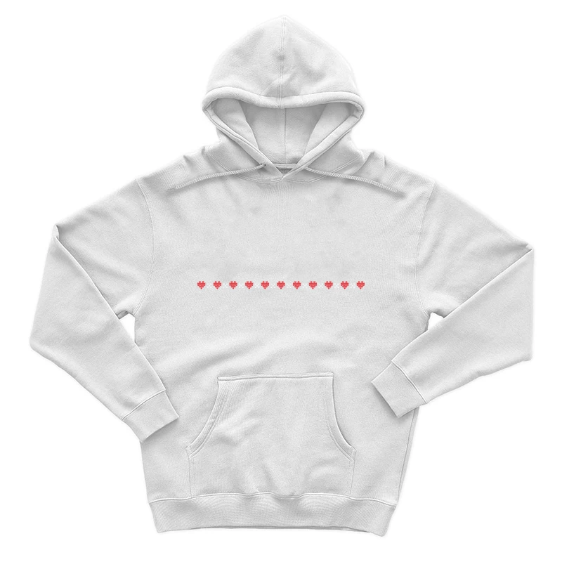 Motif de coeur pixelisé Homme Sweat à capuche